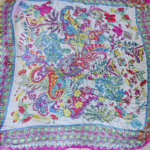 Комплект направи си сам шал  "Розов букет"