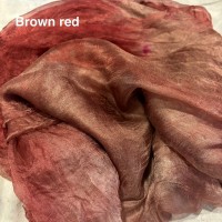 Маргиланска естественна коприна, brown red Маргиланска естественна коприна, brown red