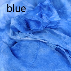 Маргиланска естественна коприна, син цвят Маргиланска естественна коприна, син цвят