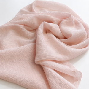 Плат Креш розов, 100 % коприна